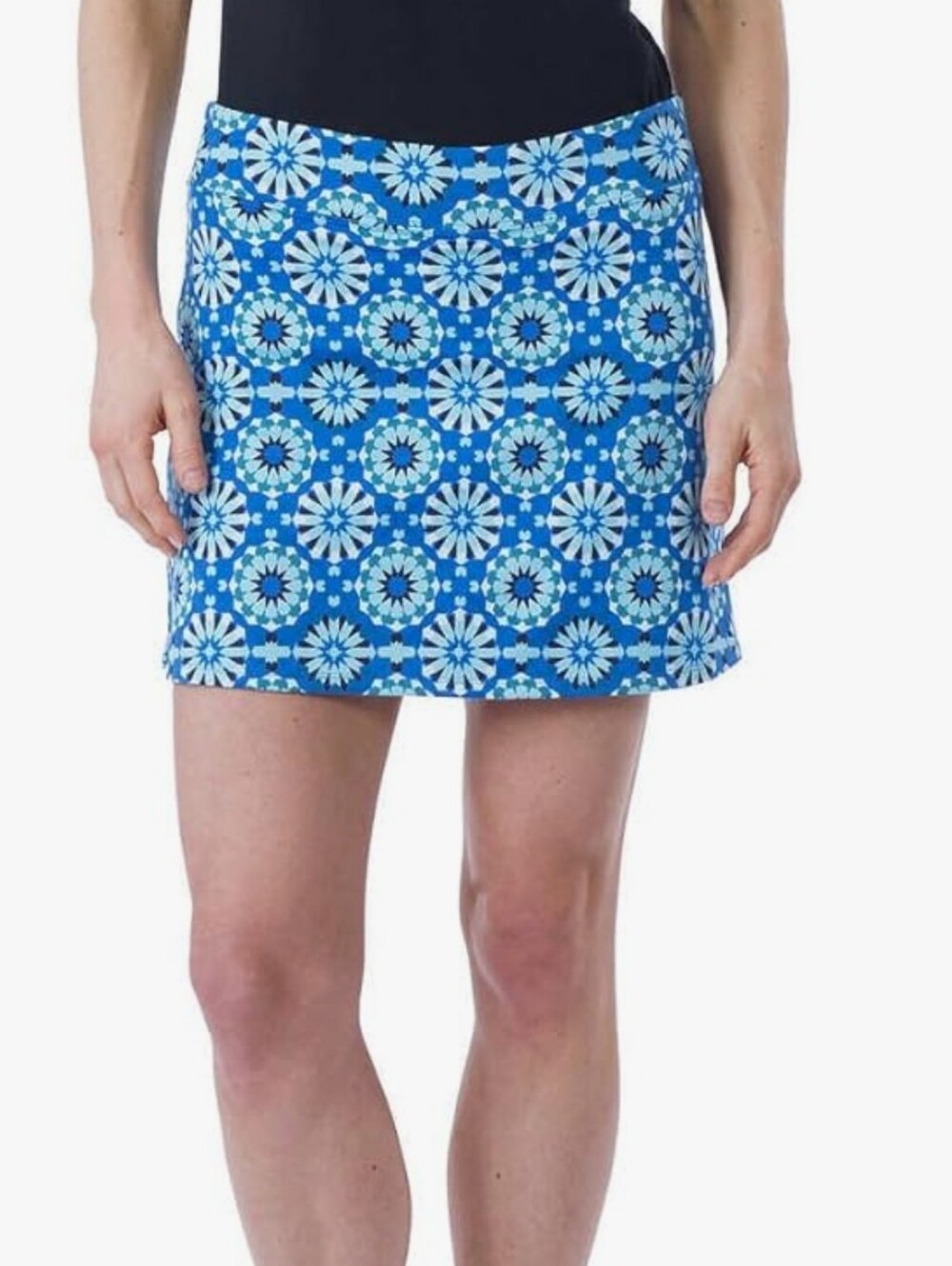 Tranquility by Colorado Clothing Blue Geometric Skort XL